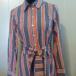🛍 Forever 21 Contemporary Striped Shirt Dress M